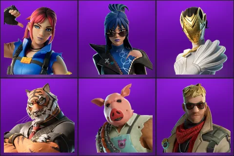 Explorer Emilie, Hope, Nisha, Oscar, Pig the Butcher, Vengeance Jones