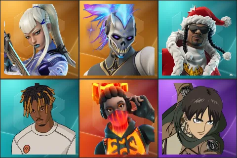Mizuki, Renzo the Destroyer, Santa Dogg, Slayer Juice WRLD, Tectonic Komplex, Eren Jaeger