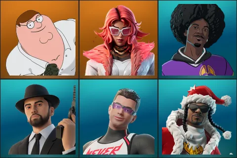 Peter Griffin, Valeria, LBC '93 Dogg, Marshall Never More, Nick Eh 30, Santa Dogg