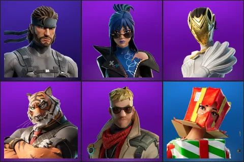 Solid Snake, Hope, Nisha, Oscar, Vengeance Jones, Holiday Boxy