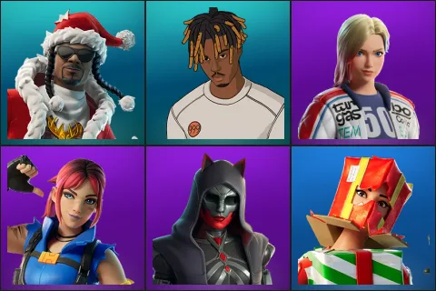 Santa Dogg, Slayer Juice WRLD, Dueling Dragons Jackie, Explorer Emilie, Felina, Holiday Boxy