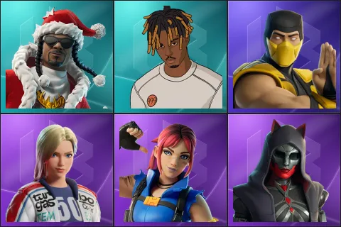 Santa Dogg, Slayer Juice WRLD, Scorpion (MK3), Dueling Dragons Jackie, Explorer Emilie, Felina