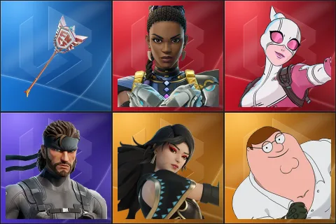 The Axe of Champions 2.0, Shuri, Gwenpool, Solid Snake, Era, Peter Griffin