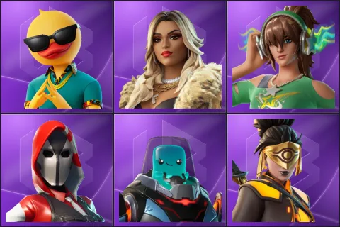 Cluster, Dylan, Heatwave PJ, The Ace, The Guardian, The Voidblade