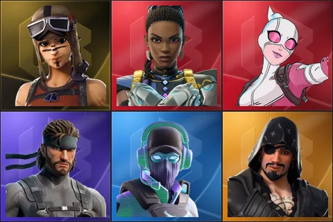 Renegade Raider, Shuri, Gwenpool, Solid Snake, Breakpoint, Blackheart