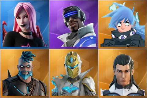 Haze, Blue Striker, Nezumi, Omegarok, Spectra Knight, The Ageless