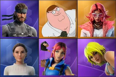 Solid Snake, Peter Griffin, Valeria, Padmé Amidala, Explorer Emilie, Hana