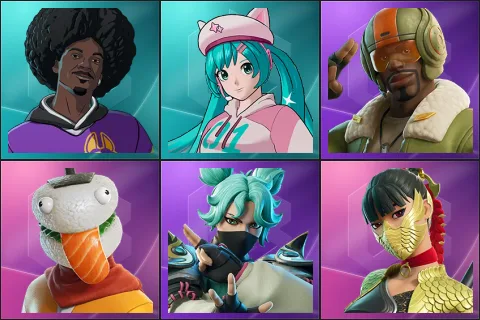 LBC '93 Dogg, Neko Hatsune Miku, Aerial Assault Bomber, Durrr Taisho, Jade, Lady of Cranes
