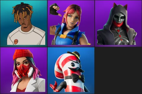 Slayer Juice WRLD, Explorer Emilie, Felina, Yulejacket, Mr. Dappermint