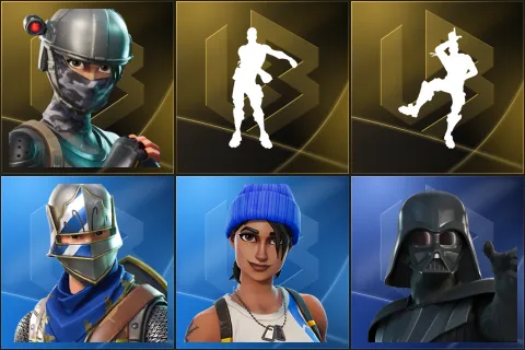 Elite Agent, Floss, Take The L, Blue Squire, Blue Team Leader, Darth Vader