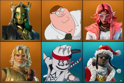 Hades, Peter Griffin, Valeria, Zeus, MARSHINOBI, Santa Dogg