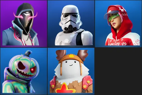 Xander, Imperial Stormtrooper, Arctic Adeline, Chrome Punk, Sled Ready Guff