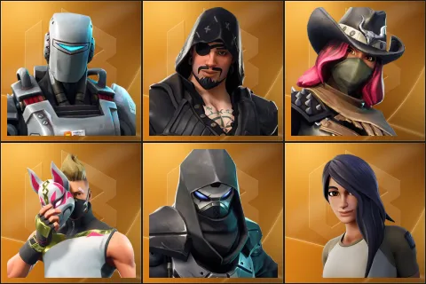 A.I.M., Blackheart, Calamity, Drift, Enforcer, Gear Specialist Maya