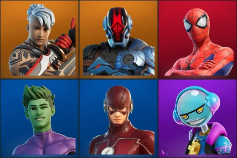 Ronin, The Foundation, Spider-Man, Beast Boy, The Flash, Gumbo
