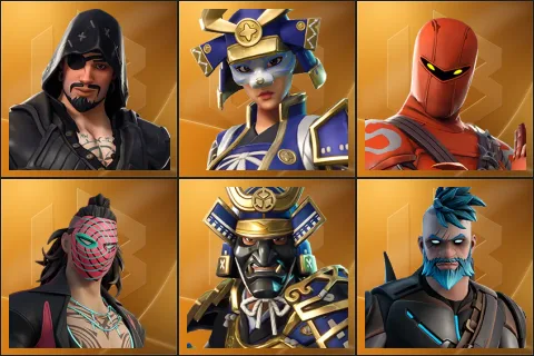Blackheart, Hime, Hybrid, Kado Thorne, Musha, Omegarok
