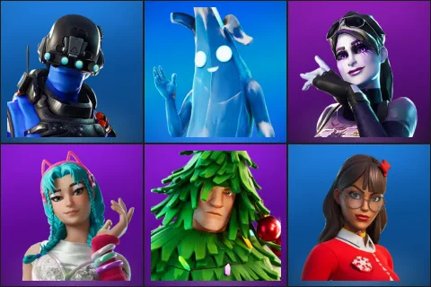 Carbon Commando, Polar Peely, Dark Bomber, Katalina, Lt. Evergreen, Krisabelle