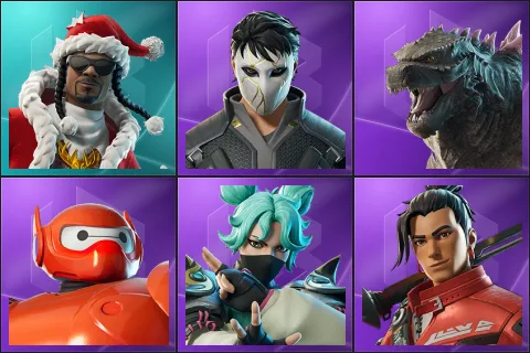 Santa Dogg, Daigo, Godzilla Evolved, Hero Baymax, Jade, Kendo