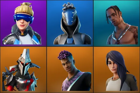 Neo Versa, Sultura, Travis Scott, Eternal Knight, Fade, Gear Specialist Maya