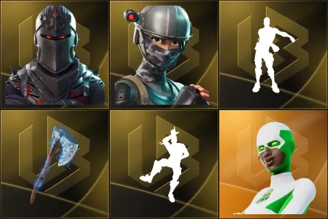 Black Knight, Elite Agent, Floss, Leviathan Axe, Take The L, Backlash