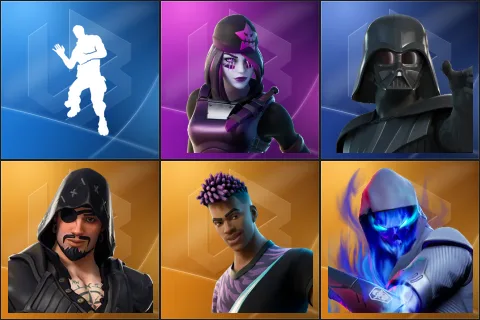 Laugh It Up, Dark Skully, Darth Vader, Blackheart, Fade, Fusion