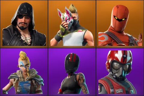 Blackheart, Drift, Hybrid, Huntress, Redline, Wingman