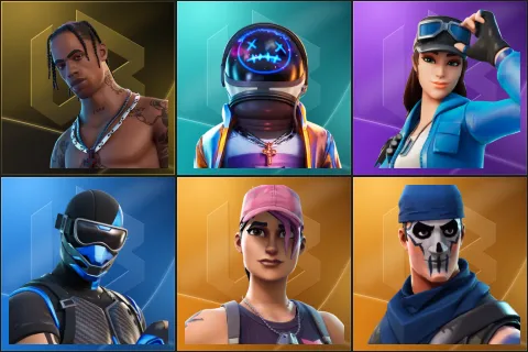 Travis Scott, Astro Jack, Cloud Striker, Fixer, Rose Team Leader, Warpaint