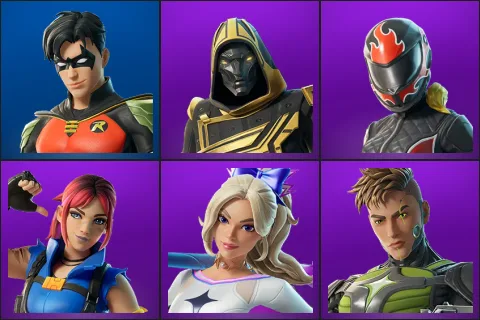 Robin, Blitz Knight, Burnoff, Explorer Emilie, Haylee Skye, Killswitch