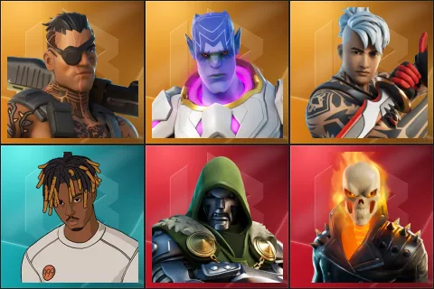 Joey, Kymera, Ronin, Slayer Juice WRLD, Doctor Doom, Ghost Rider