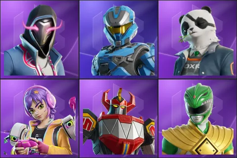 Xander, UNSC Spartan, Agent Patch, Battle Gamer Mae, Dino Megazord, Green Ranger