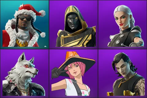 Santa Dogg, Blitz Knight, Cassidy Quinn, Fletcher Kane, Joss, Outlaw Midas