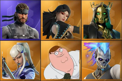 Solid Snake, Era, Hades, Mizuki, Peter Griffin, Renzo the Destroyer
