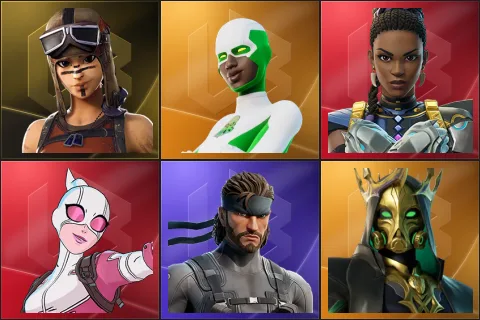 Renegade Raider, Backlash, Shuri, Gwenpool, Solid Snake, Hades