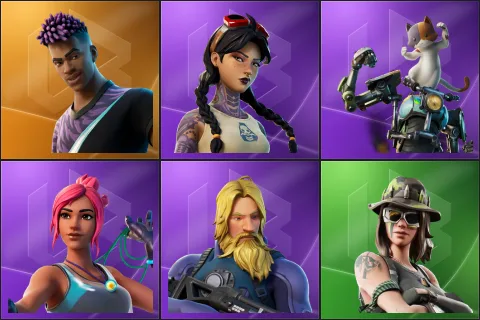 Fade, Jules, Kit, Ocean, Scuba Jonesy, Swamp Stalker
