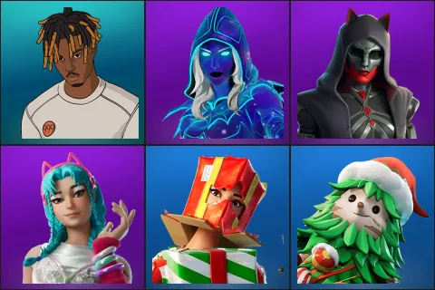 Slayer Juice WRLD, Andromeda, Felina, Katalina, Holiday Boxy, Winterfest Bushranger