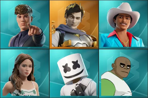 Clix, Ascendant Midas, Die With A Smile Bruno, Laufey, Marshmello, Russel