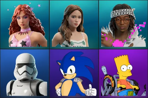 Chappell Roan, Laufey, Tour Ready Lil Tecca, First Order Stormtrooper, Sonic the Hedgehog, Bart Simpson