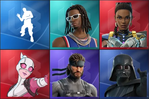 Laugh It Up, Playboi Carti, Shuri, Gwenpool, Solid Snake, Darth Vader