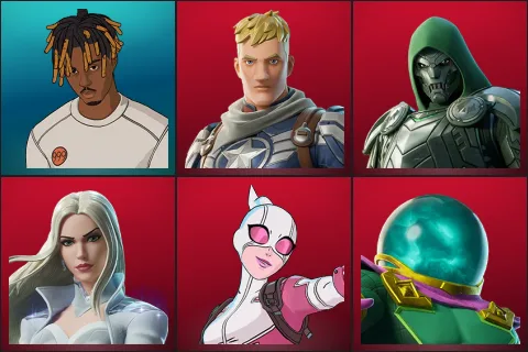 Slayer Juice WRLD, Captain Jones, Doom, Emma Frost, Gwenpool, Mysterio