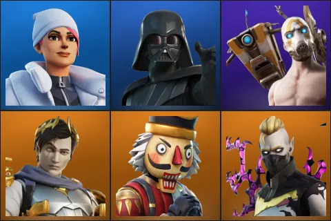 Blizzard Bomber, Darth Vader, Psycho Bandit, Ascendant Midas, Crackshot, Driftwalker