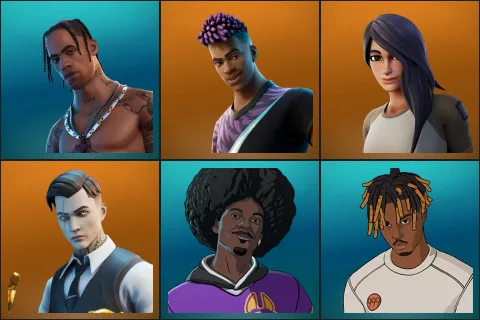 Travis Scott, Fade, Gear Specialist Maya, Midas, LBC '93 Dogg, Slayer Juice WRLD