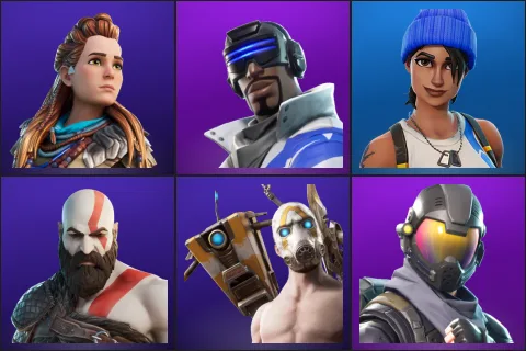 Aloy, Blue Striker, Blue Team Leader, Kratos, Psycho Bandit, Rogue Agent