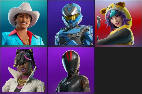 Die With A Smile Bruno, UNSC Spartan, Bernie, Danica, Redline Racer