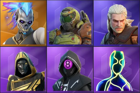 Renzo the Destroyer, Doom Slayer, Geralt of Rivia, Blitz Knight, CRZ-8, Flow