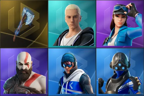 Leviathan Axe, Slim Shady, Cloud Striker, Kratos, Point Patroller, Trilogy