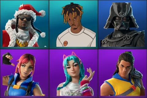 Santa Dogg, Slayer Juice WRLD, Darth Vader Samurai, Explorer Emilie, Katalina, Trailblazer Tai