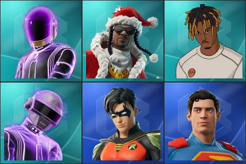 GM08, Santa Dogg, Slayer Juice WRLD, TB3, Robin, Superman