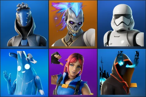 Sultura, Renzo the Destroyer, First Order Stormtrooper, Polar Peely, Explorer Emilie, Absenz