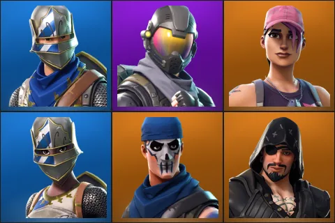 Blue Squire, Rogue Agent, Rose Team Leader, Royale Knight, Warpaint, Blackheart