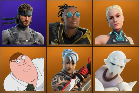 Solid Snake, Malik, Paradigm (Reality-659), Peter Griffin, Ronin, Snap