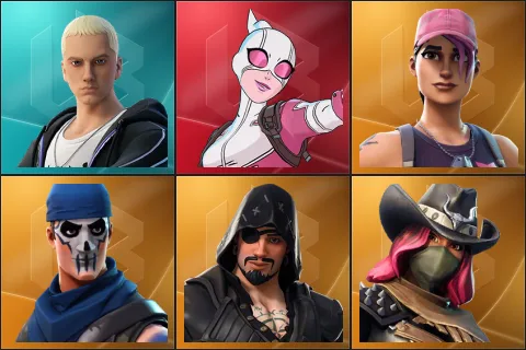 Slim Shady, Gwenpool, Rose Team Leader, Warpaint, Blackheart, Calamity